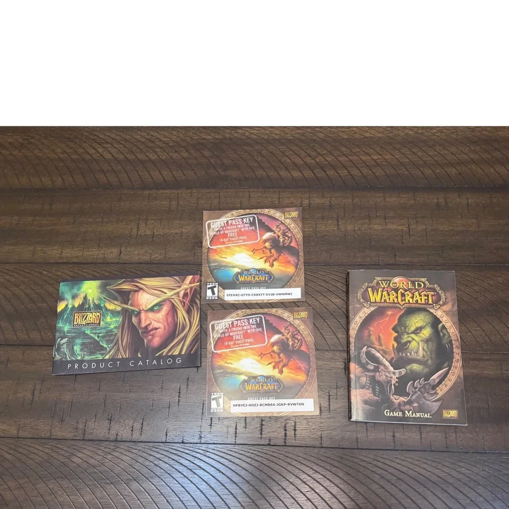 World of Warcraft‎ PC Big Box Original 5 Disc Set Blizzard 2004 Windows Mac WoW